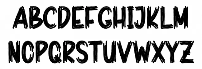 Haunted Hospital Schriftart Groß