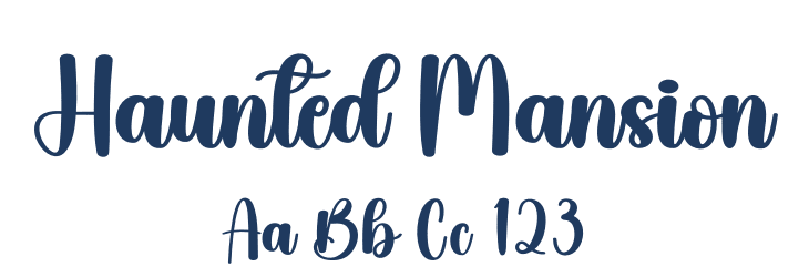 Haunted Mansion Font Preview
