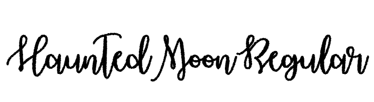 Haunted Moon Regular  Descarca Fonturi Gratis