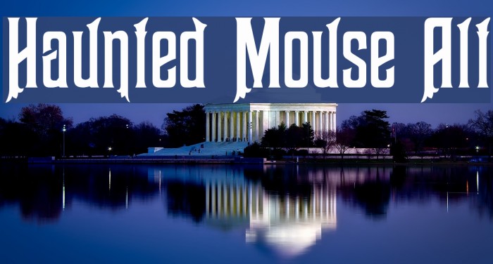 Haunted Mouse Alt Font examples