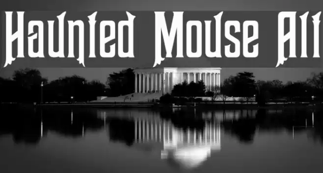 Haunted Mouse Alt Font examples