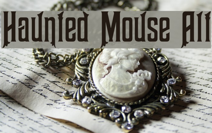 Haunted Mouse Alt Font examples