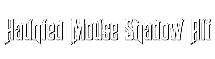 Haunted Mouse Shadow Alt Font