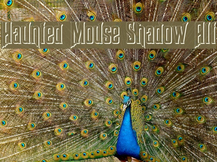 Haunted Mouse Shadow Alt Font examples