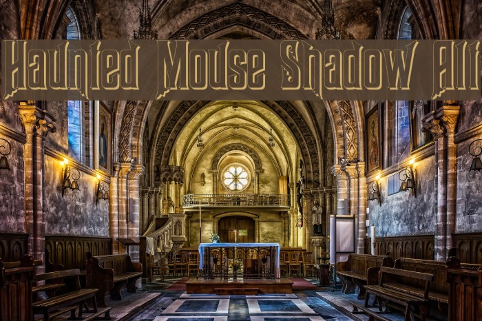 Haunted Mouse Shadow Alt Font examples