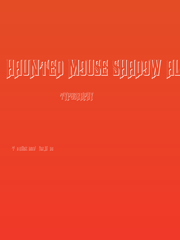 Haunted Mouse Shadow Alt Poster