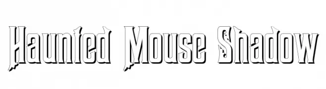 Haunted Mouse Shadow  font caratteri gratis