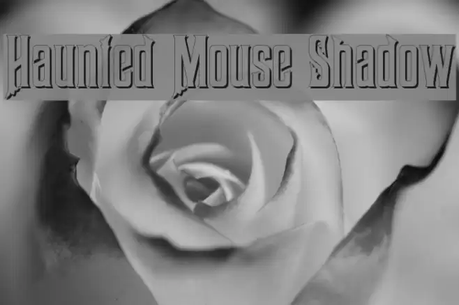 Haunted Mouse Shadow Font examples