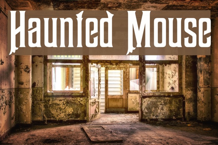 Haunted Mouse Font examples