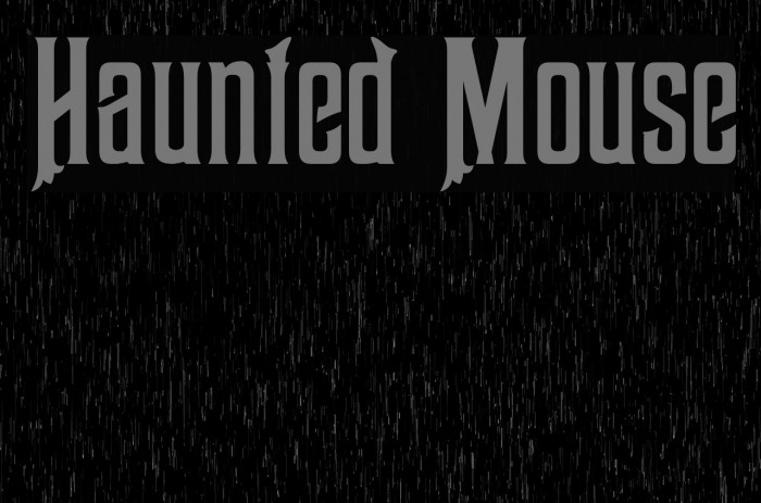 Haunted Mouse Font examples