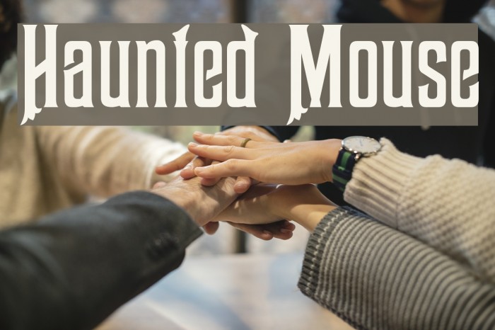 Haunted Mouse Font examples