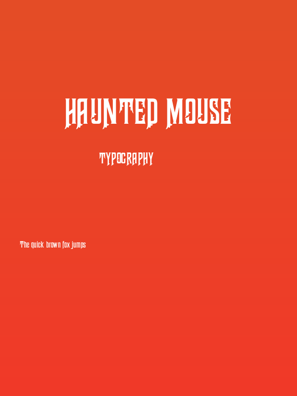 Haunted Mouse Poster