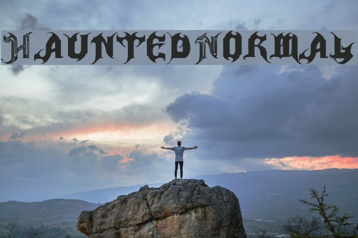 Haunted-Normal Font examples