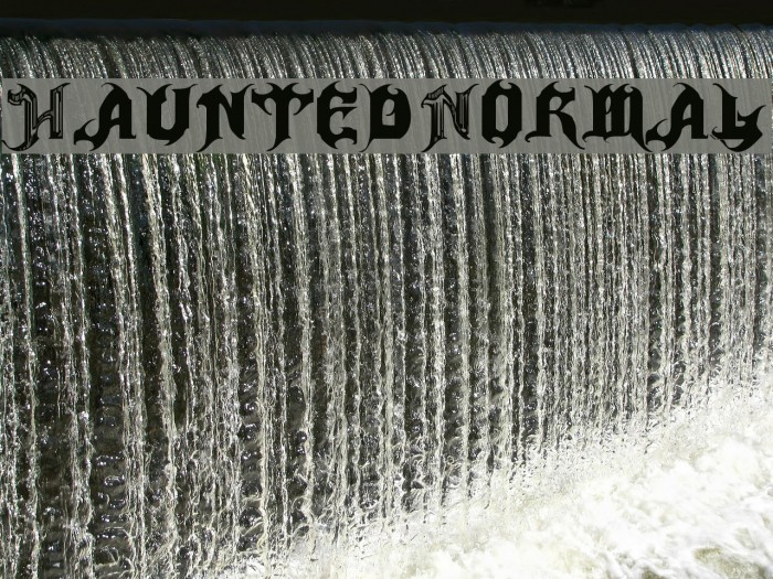 Haunted-Normal Font examples