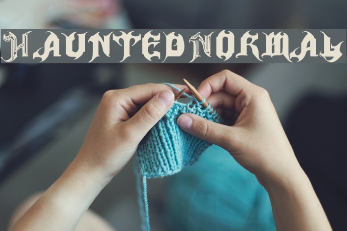Haunted-Normal Font examples