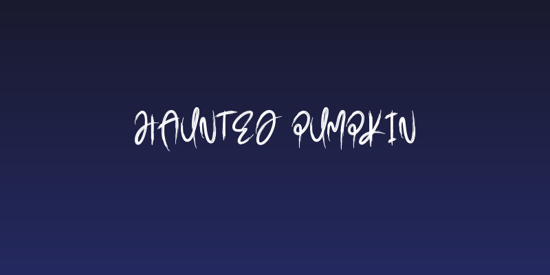 Haunted Pumpkin Social Header