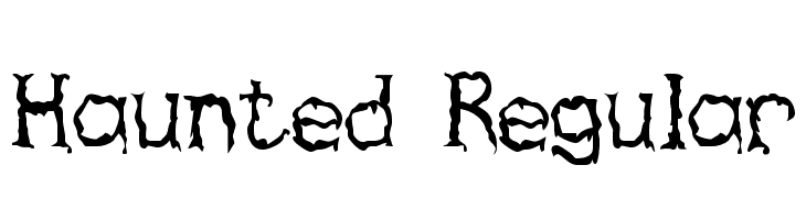 Haunted Regular Font