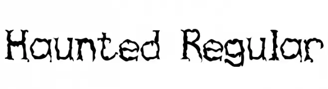 Haunted Regular  Frei Schriftart Herunterladen