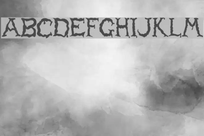 Haunted Regular Caratteri examples