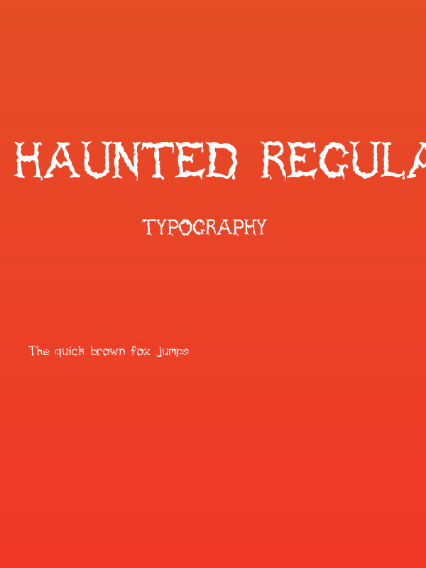 Haunted Regular Poster