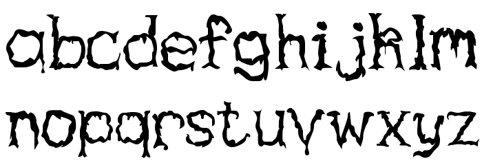 Haunted Regular Font LOWERCASE