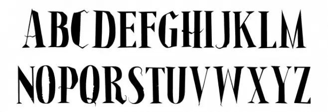 Haunted Spirit Caratteri MAIUSCOLE