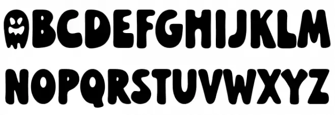 Haunted Sunday フォント 小文字