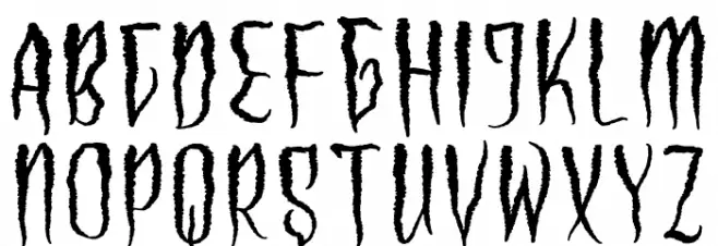 Haunted Vampire Schriftart Groß