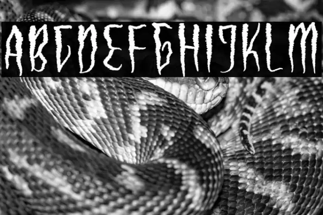 Haunted Vampire フォント examples