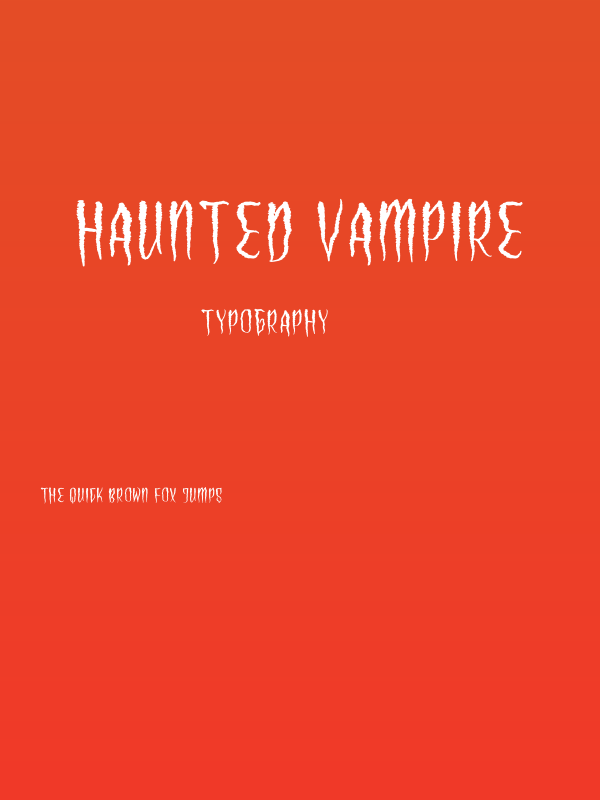 Haunted Vampire Poster