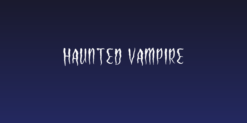 Haunted Vampire Social Header