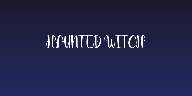 Haunted Witch Social Header