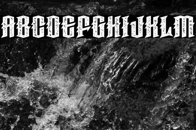 Haunted Woods Corroded Demo Font examples