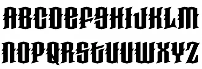 Haunted Woods Demo 字体 小写
