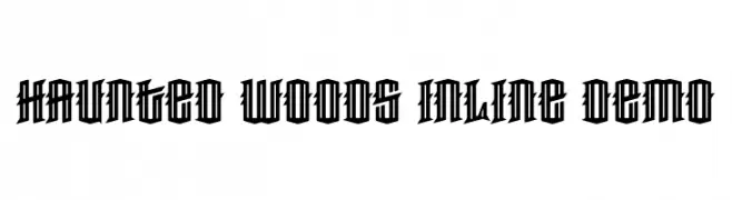 Haunted Woods Inline Demo  font caratteri gratis