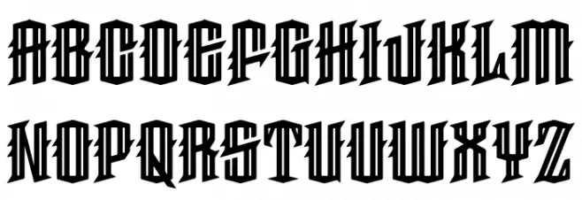 Haunted Woods Inline Demo Schriftart Groß