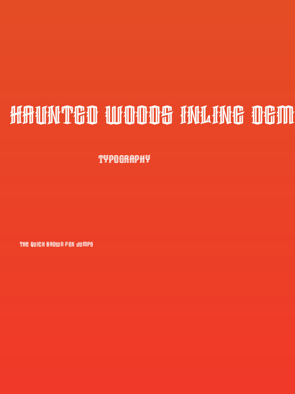 Haunted Woods Inline Demo Poster