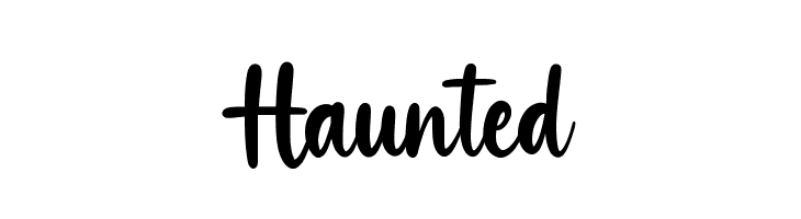 Haunted  免费字体下载