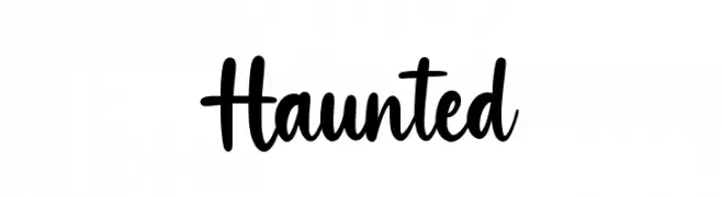 Haunted  Frei Schriftart Herunterladen