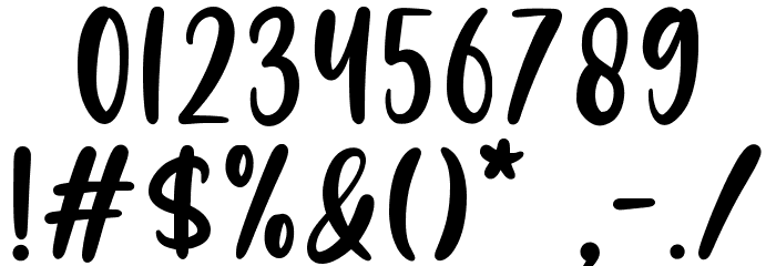 Haunted Font OTHER CHARS