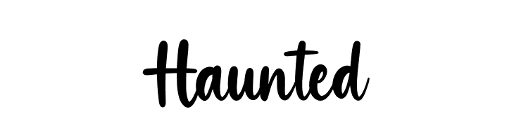 Haunted  les polices de caractères gratuit tlcharger