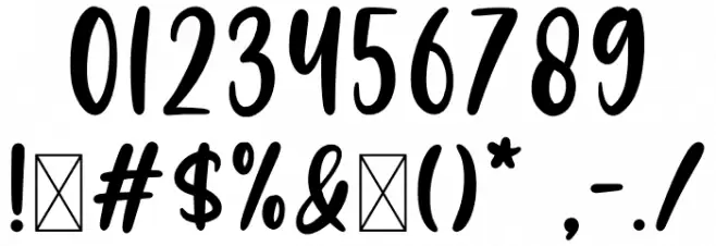 Haunted Font OTHER CHARS