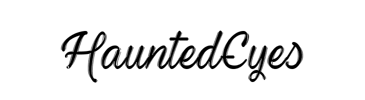 HauntedEyes  Frei Schriftart Herunterladen