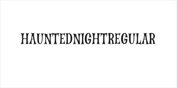 HauntedNightRegular Logo