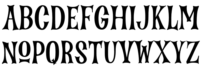 HauntedNightRegular Font LOWERCASE