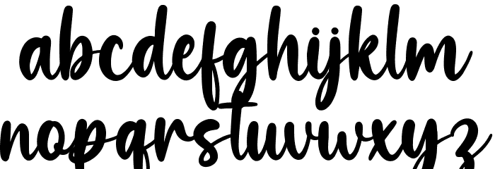 Haunted Font LOWERCASE