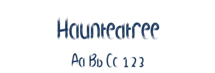 Hauntedtree Font Preview