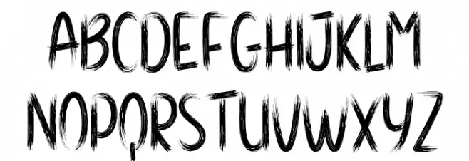 Hauntedtree Caratteri MAIUSCOLE