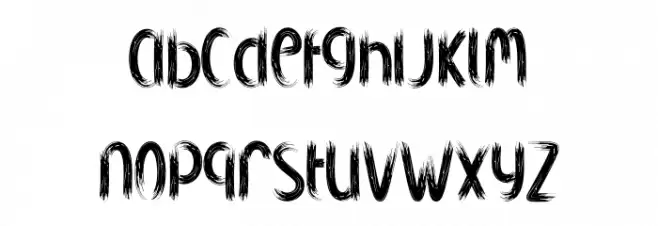 Hauntedtree Caratteri MINUSCOLO