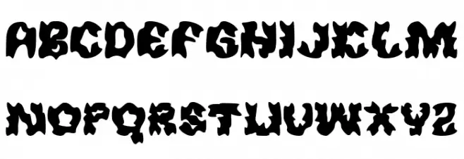 Hauntflare Regular 字体 大写